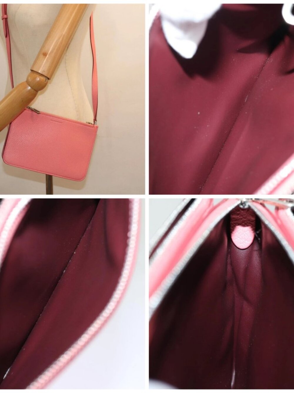 BURBERRY Shoulder Bag Leather Pink Auth - Picture 16 of 16